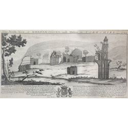 After Samuel Buck (British 1696-1779): 'The North View of Kirkham-Priory near Malton in Yorkshire 1721', engraving together with Claude Hamilton Rowbotham (British 1864-1949): 'Shakespeare's Birthplace Stratford-On-Avon, etching with aquatint signed by the artist max 19cm x 35cm (2)