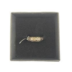 9ct gold and silver eternity ring 