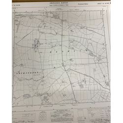 Very large collection Ordnance Survey maps of Yorkshire, six inches to one statute mile 1950-1970 (approx. 350)