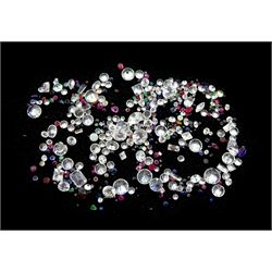 Loose mixed stones including ruby, sapphire, emerald and cubic zirconia, approx 86.00 carat