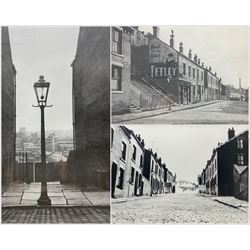 Stuart Walton (Northern British 1933-): Tetley Street, The Lamp Post and Cobbled Hill, three signed prints, two numbered 11/250 and 12/140 in pencil max 45cm x 30cm (3)