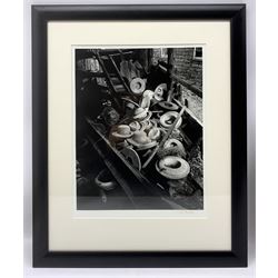 Ian Beesley (British 1954-): Industrial Photography, set of four photographic prints depicting a British hat factory, each signed in pen to lower right margin, framed, 37cm x 29cm max (4)