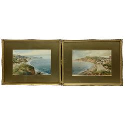 Walter Henry Sweet (British 1889-1943): Cornish Coastline, pair watercolours signed 18cm x 28cm (2)