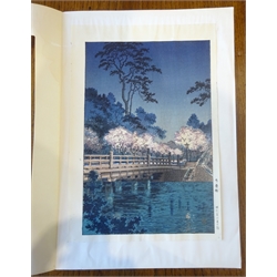 Tsuchiya Koitsu (Japanese 1870-1949): 'Benkei Bridge', woodblock print pub. Doi Hangaten 1934, 36cm x 24cm