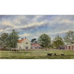 George 'Griff' Griffiths (British 1939-2017): 'Firs Lodge - Boston Spa', watercolour signed and dated '90, 32cm x 53cm