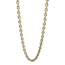 14ct gold link necklace stamped 585, approx 19.3gm