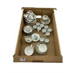 Anchor China Indian Tree pattern coffee cans and saucers, Royal Grafton and Coalport Indian Tree tea ware etc