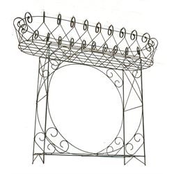 Wire work two tier plant stand 