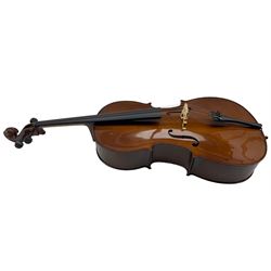 Stentor Student II cello with bow in soft case, 75cm back