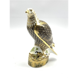 Royal Crown Derby 'Sea Eagle' paperweight, boxed and with gold stopper