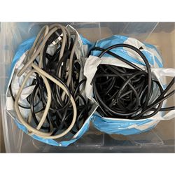 Quantity of cables for studio equipment and other cables in one box