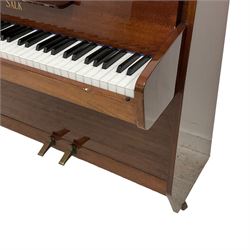 Salk - contemporary mini upright piano, with an overstrung frame and under damper action, with sustain and sostenuto pedals, 73 keys, five octaves. 