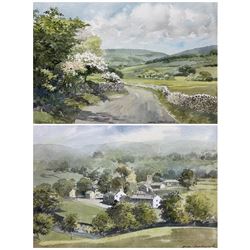 Sam Chadwick (British 1902-1992): 'Kettlewell' and 'May-Time in Wharfedale', pair watercolours signed, titled verso 27cm x 40cm (2)