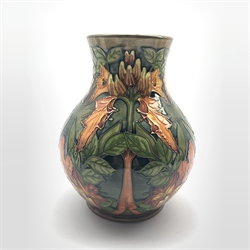  Moorcroft Flame of the Forest pattern vase, designed by Philip Gibson, H24.5cm   