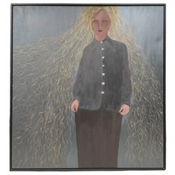 Barbara Brugola (British 1965-): 'Witch', oil on canvas signed and titled verso 150cm x 140cm
Provenance: purchased from Sotherby's 2001