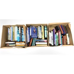 Three boxes of books on Topography, Crafts, Biographies etc