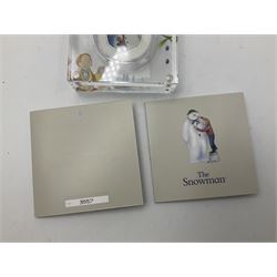 Four The Royal Mint United Kingdom 'The Snowman' silver proof fifty pence coins, dated 2018, 2019, 2020 and 2021, all cased with certificates (4)