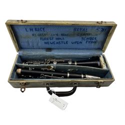 Cased Boosey and Hawkes clarinet