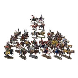 Collection of Del Prado painted diecast Cavalry of The Napoleonic Wars and other Del Prado diecast military figures, unboxed (43)