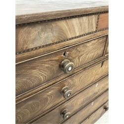 Tall mahogany chest of drawers