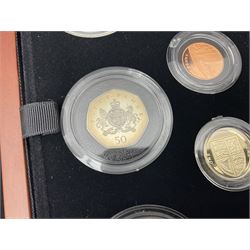 The Royal Mint United Kingdom 2013 premium proof sixteen coin set, cased with certificate