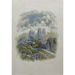 George Fall (British 1845-1925): 'Minster - York', watercolour signed and titled 33cm x 23cm (unframed)