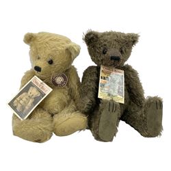 Two limited edition Charlie Bears comprising Alfie, CBM16040, no. 196/2000 and Humphrey, CBM16080, no. 15/200, both with swing labels, L30cm (2)
