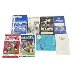 Leeds United football club - approximately four-hundred  away game programmes including, Fulham 27th February 1960, Colchester United Saturday 13th February 1971, Chelsea Saturday 2nd September 1978, championship play-off final Watford Sunday 21st May 2006 etc