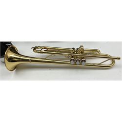 Yamaha YTR2335 trumpet in original case with mute together with a Corton by Armati cornet in original box