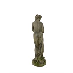 Composite stone statue of Greek figure H117cm