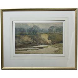 Arthur Reginald Smith (British 1872-1934): A Fly Fisherman 'on the Shores of the Wharfe', watercolour signed, titled verso 23cm x 36cm
Provenance: with Heather Newman Gallery/Newman Fine Art