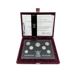 The Royal Mint United Kingdom 1996 silver proof anniversary collection, No. 4544, cased with certificate