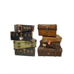 Collection of luggage cases of various different styles and designs (10)