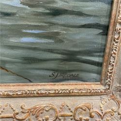 Sidney Joseph Iredale (British 1896-1967): Santa Maria on the Thames, oil on canvas signed 90cm x 120cm