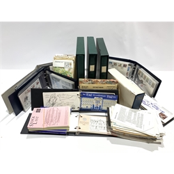 Collection of Queen Elizabeth II Isle of Man stamps including mint stamps in albums, presentation packs, first day covers in albums and loose etc and a small paper album of World stamps