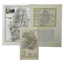 Collection of 18th and 19th century engraved maps of Nottinghamshire, Staffordshire, Warwickshire, Lincoln, Durham, Northumberland and the Isles of Man, Thanet and Wight, including those by John Seller, Charles Smith, John Haywood, John Cary, Thomas Kitchin, John Stockdale, Roper & Cole etc. (17)