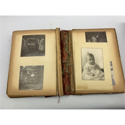 Photograph album and contents relating to Malcolm Hailey of the Indian Civil Service and his family from the early 20th century until the 1940s and consisting mainly of photographs, greetings cards etc of The Punjab, and one other album of portrait photographs