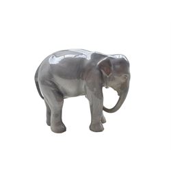 Royal Copenhagen porcelain Elephant no. 501 designed by Theodor Madsen H17.5cm