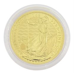 Queen Elizabeth II 2021 one ounce fine gold Britannia one hundred pounds coin
