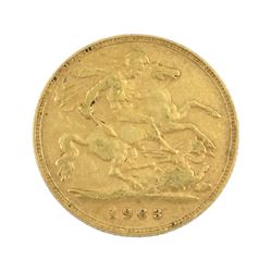 King Edward VII 1903 gold half sovereign coin