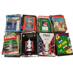 Football and testimonial programmes, including FA Cup final, Champions League final, UEFA cup final etc