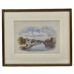 George Fall (British 1845-1925): York View From River Ouse, watercolour signed 20cm x 28cm