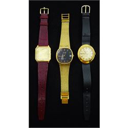 Bulova Ambassador gentleman's gold-plated automatic wristwatch, MuDu 25 jewels automatic wristwatch and a Favre-Leuba manual wind wristwatch (3)