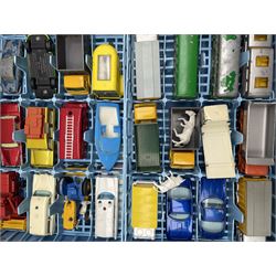 Matchbox Series Collectors Case 41, with various Matchbox diecast vehicles 