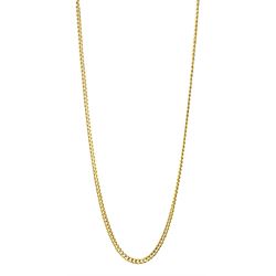 18ct gold curb link necklace, stamped 750