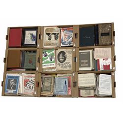 Quantity of 19th century and later sheet music, bound and loose including Lullaby of Broadway, Ol' Man River, Israel in Egypt, various songbooks etc in nine boxes 