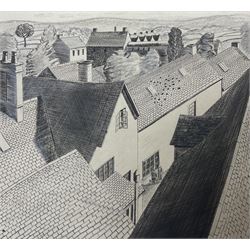 Frederick George Austin (British 1902-1990): Rooftops in a Continental Town, drypoint etching signed and inscribed '1st state' in pencil 12cm x 13cm (unframed)
Provenance: direct from the granddaughter of the artist