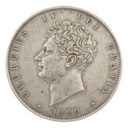 George IV 1829 halfcrown coin