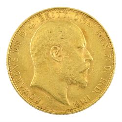 King Edward VII 1908 gold full sovereign 