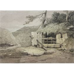 Samuel Prout OWS (British 1783-1852): 'Wellhead', watercolour signed 22cm x 30cm